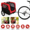 2-in-1 Pet Bike Trailer And Stroller with Canopy Bicycle Carrier Bicycle Cargo Wagon Trailer 44LBS Weight Capacity For Small Medium Dogs Cats