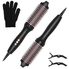 3 In 1 Thermal Brush Hair Curler Brush Hair Curler Straightener with 10 Heating Levels 30S Fast Heating Fit for All Hair Types for Home Travel