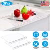 Clear Acrylic Kitchen Cutting Board with Counter Lip 17.71x15.74IN Non-Slip Transparent Countertop Cutting Board Kitchen Countertop Protector For Dini