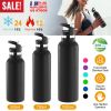 Sports Water Bottle Stainless Steel Vacuum-Insulated Drinking Cup w/ Straws Outdoor Cycling Hiking for Cold Hot Water