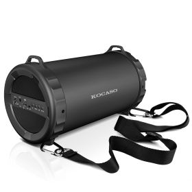 KOCASO Outdoor Wireless Speaker Booming Bass Subwoofer Hands-free Call FM Radio USB MMC Reading Aux In for Party Camping Travel