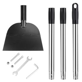 53In Flat Snow Shovel Ice Scraper Manganese Steel Snow Ice Chopper for Walkway Pathway Driveway Ice Removal Gardening Cleaning Scraper Shovel for Weed