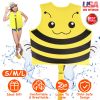 Swim Vest For Kids Float Jacket Learn To Swim Vest with Adjustable Crotch Strap for Boys Girls Toddlers Aged 1-8 Years Old 24-88LBS