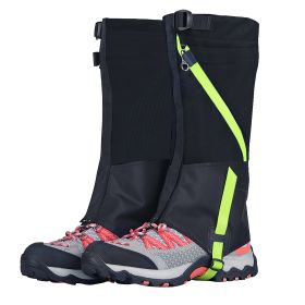 Leg Gaiters Waterproof Snow Boot Gaiters Snow Legging Shoe Gaiters Leg Cover for Walking Hunting Mountain Climbing Snowshoeing (Option: Black_Kid)