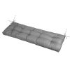 Bench Seat Cushion For Indoor Outdoor Furniture Non Slip Long Chair Cushion with Ties Strap Waterproof Swing Cushion 51.18x19.68IN For Garden Patio Ba