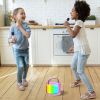 Mini Karaoke Machine With 2 Wireless Microphones Portable Karaoke Set for Kids Adults with RGB Lights Magic Sounds Echo Effect Gift for Boys Girls