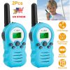 Kid Walkie Talkies 22 Channels 2 Way Radio Gift Toy Backlit LCD 3KMs Range Walky Talky Adventures Camping Hiking