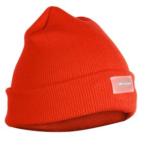 Unisex 5 LED Knitted Beanie Winter Warm Hat Camping Jogging Running Cap Headlamp (Option: Orange)