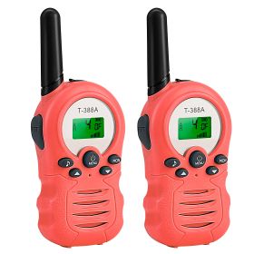 Kid Walkie Talkies 22 Channels 2 Way Radio Gift Toy Backlit LCD 3KMs Range Walky Talky Adventures Camping Hiking (Option: US_Pink)